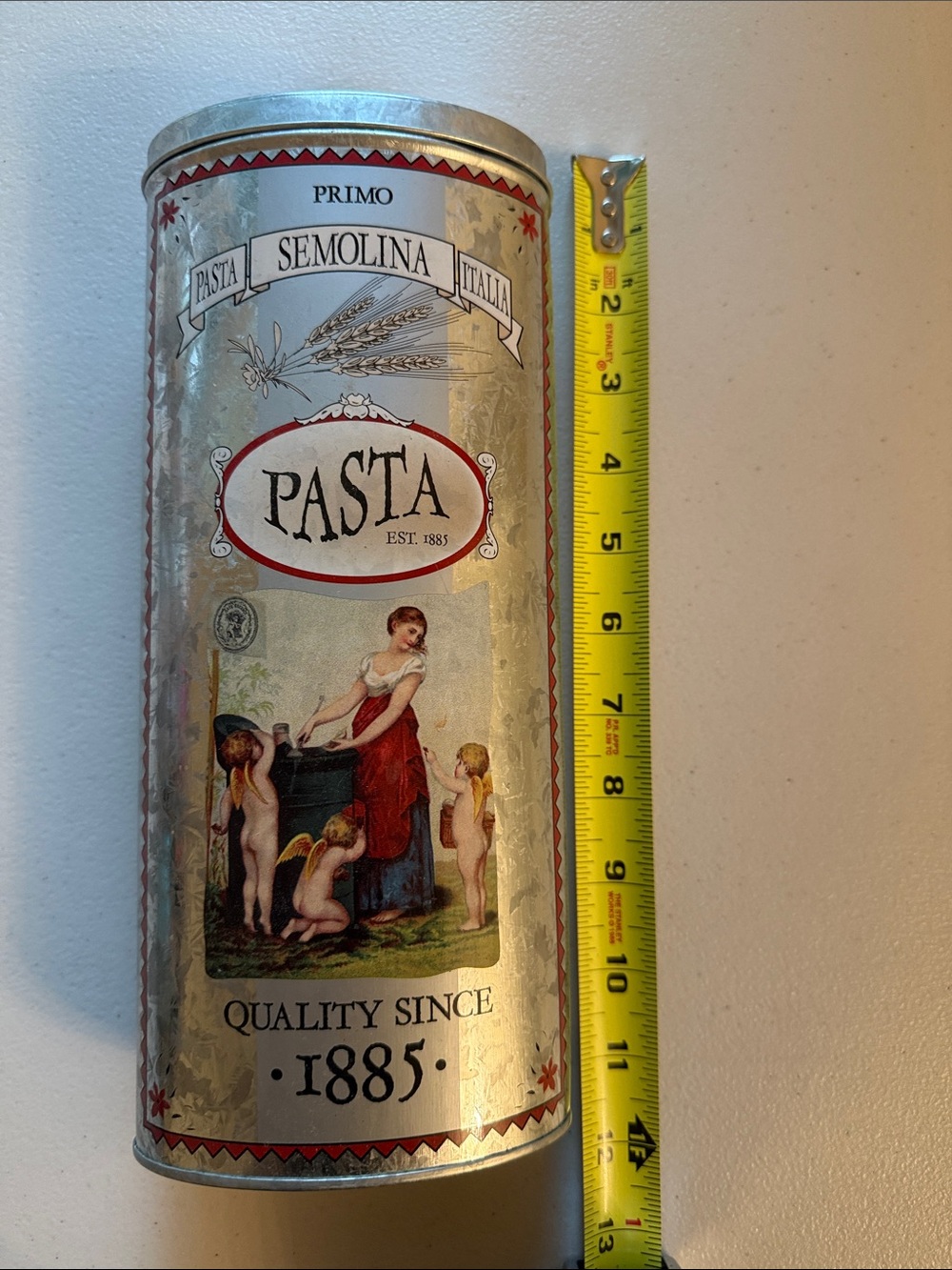 Primo Vintage Semolina Pasta Storage Canister - Silver - Picture 11 of 12